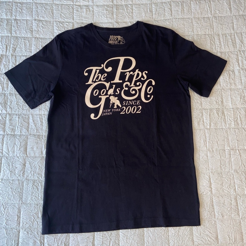 Prps Goods & Co. Since 2002 T-shirt Black/Ivory Sz. Medium